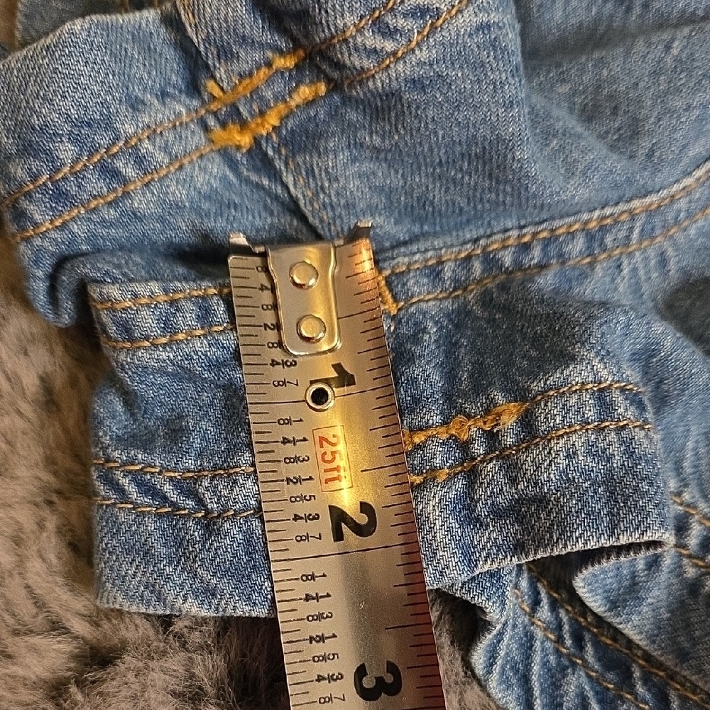 Anthropologie PILCRO Pull On Denim Shorts with Belt And Pockets Size MEDIUM - Picture 11 of 15